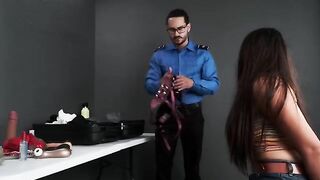 TSA agent found a toy in the bag and took me to his office for questioning