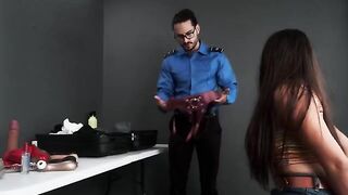 TSA agent found a toy in the bag and took me to his office for questioning