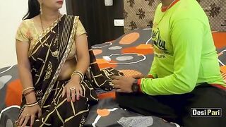 Desi Pari’s big tits save daughter from divorce in Hindi audio scene