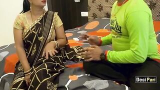 Desi Pari’s big tits save daughter from divorce in Hindi audio scene