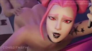 Hentai compilation of sexy Fortnite characters in 3D action