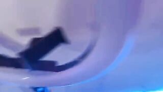 The boy is fucking his hot stepmom in the kitchen, who wears underwear while washing dishes