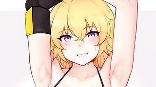 Yang teaches you how to jerk off with her experienced mouth