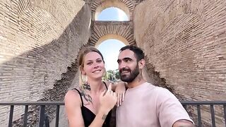 Date night in Rome turns into a passionate and intimate encounter for the neighbors to see