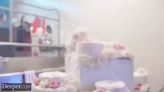 The baker competed with the insatiable beauty Alyx Star, who loves to be caught