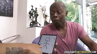 Cougar Dee Williams gets double penetration from BBCs for rent