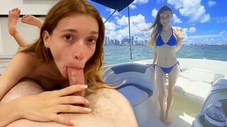 Boat ride with my GF Jessica Marie and two rounds at my place