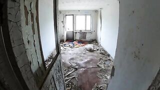 Walk around the horrible buildings with my hot babe
