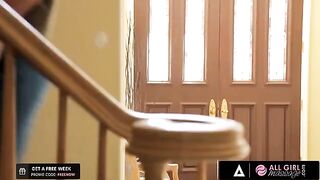 Carter Cruise practices massage skills with the help of her bestie Riley Reid