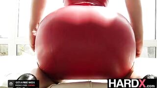 Abella Danger gets her juicy butt pounded by two cocks in HD