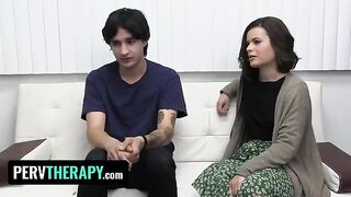 Doctor’s visit turns into kinky therapy session with stepsiblings