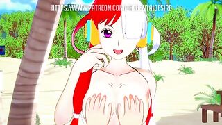 A dreamlike time with Uta from One Piece hentai