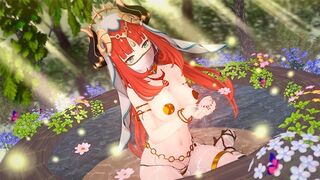 Beautiful girl Nilou fucks passionately in Genshin Impact
