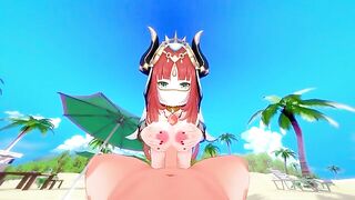 Beautiful girl Nilou fucks passionately in Genshin Impact