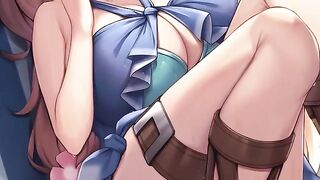 Raphtalia relieves your cock in a wholesome hentai JOI scene