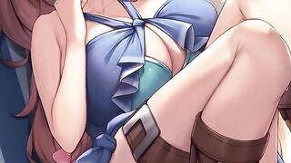 Raphtalia relieves your cock in a wholesome hentai JOI scene