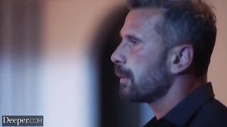 A goddess Elena Koshka gets fucked by two guys in hardcore action