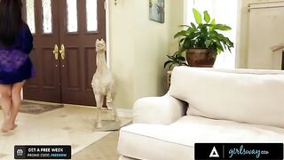 A girl made a sex tape with her lover, showcasing intense chemistry