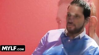Aubrey Black gets fucked by BBC in front of her husband, showcasing her curvy 36E-24-34 figure