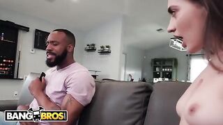 Petite teen Sera Ryder gets her pussy smashed by BBC