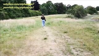 A riskier sex in the park with a thrilling finish!