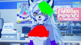 Roxanne Wolf’s Five Nights at Freddy’s hentai 3D action