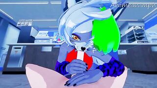 Roxanne Wolf’s Five Nights at Freddy’s hentai 3D action