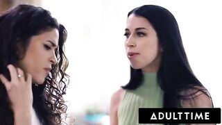 A girl is having fun with her girlfriend in a steamy encounter