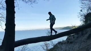 A walk with a Chihuahua around Gdynia Orłowo and public fucking