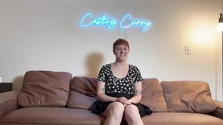 Curvy model gets fucked for the first time in front of a camera on Casting Curvy
