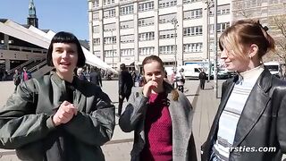 Three sexy girls are not enough for one guy, they should have their own lesbian threesome
