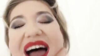 Petite blonde Nikky Dikky is a total nympho who just can't get enough, especially when it comes to intense anal action