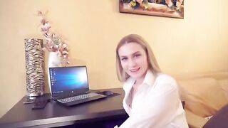 Having sex with the boss at work to get a raise