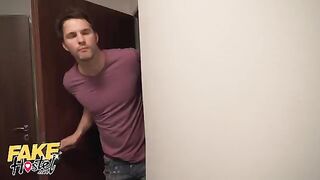 A girl got a secret affair in a hostel, turning into a wild threesome