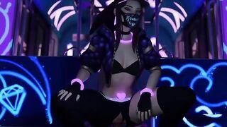 Hentai 3D compilation of League of Legends characters Ahri and Akali in uncensored action