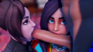 Fortnite sex scenes compilation with the hottest skins, fully animated in 4K!