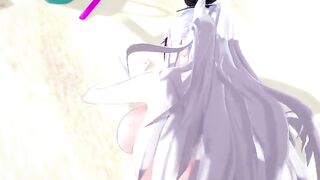 Huge tits Waifu Prinz Eugen rides cock in POV style