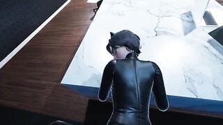 Catwoman Pov in the office - animated smut