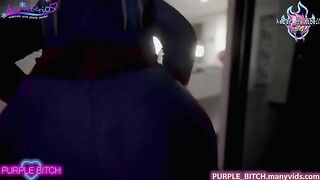 Redhead and blonde in a steamy Spiderman threesome