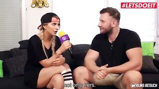 Ebony German pornstar Josy Black gets fucked by an amateur guy