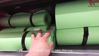 Help me choose a yoga mat on which I will shake with you later