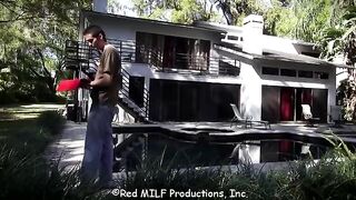 A housewife is cheating on her husband with a young man