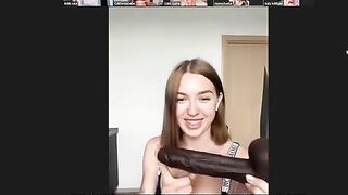 Five sexy babes fucking each other on a Zoom call with no inhibition