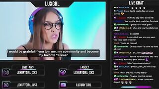 A streamer gets fucked by her fans in a wild twist