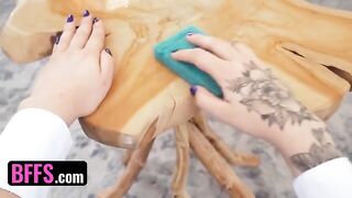 Hot maid action with Brooke Johnson and a sugardaddy twist