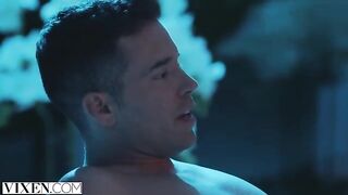 Concierge Vanessa steals hotel guest away from his GF in a steamy encounter