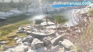 A couple having sex on the public hills of Cordoba, completely exposed