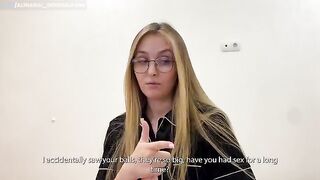 A stepson with a broken arm gets intimate with his stepmom