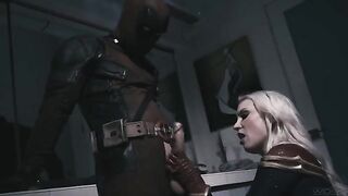 Deadpool fucked Captain Marvel hard in this full scene