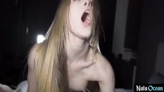 Skinny teen gets fucked hard and deep
